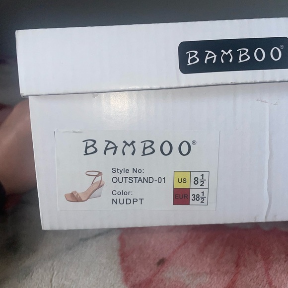 Clear Block Nude Heels - Picture 7 of 8